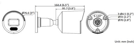 Уличная IP-камера 2Мп HiWatch а DS-I250L(C) (2.8 мм) с технологией ColorVu