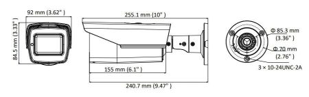 Уличная HD-TVI видеокамера 5Мп HikVision DS-2CE19H8T-AIT3ZF с EXIR-подсветкой до 80м