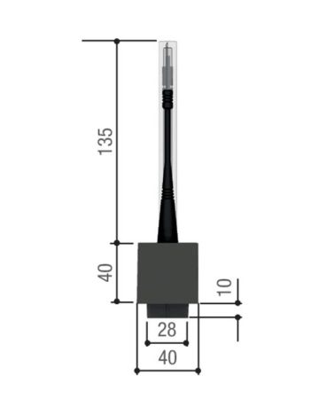 Лампа сигнальная (светодиодная) Came DD-1KB, 230/24 В, свет голубой