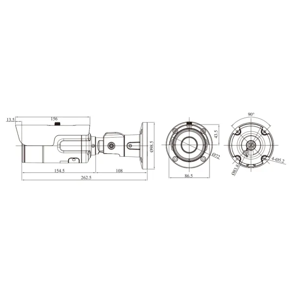 IP-видеокамера 2Мп RVi-2NCT2079 (2.7-12)