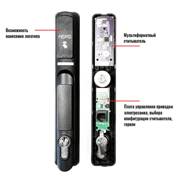 Ручка с электронным замком AGRG SH-I со встроенным мультиформатным считывателем