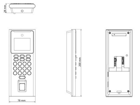 Терминал доступа HikVision DS-K1T321EFX с распознаванием лиц, отпечатков пальцев, карт EM