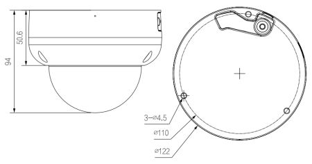 Антивандальная IP-видеокамера 4Мп Dahua DH-IPC-HDBW3441RP-ZS-S2