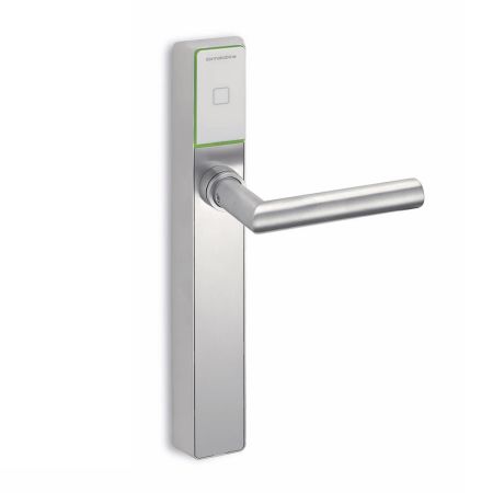 Электронный замок dormakaba c-lever pro (черный, узкий, offline, 72 мм, левый, ручки HA, шток 8 мм)