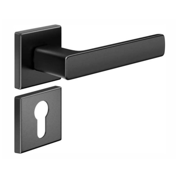 Комплект ручек dormakaba FOLD 02 FO14Y с накладкой под евроцилиндр