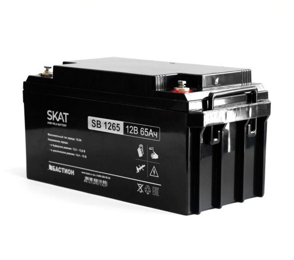 Аккумулятор свинцово-кислотный герметичный SKAT SB 1265