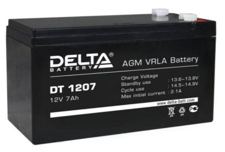 Аккумулятор DT 1207 (12В 7 Ач) Аккумулятор DT 1207 (12В 7 Ач)