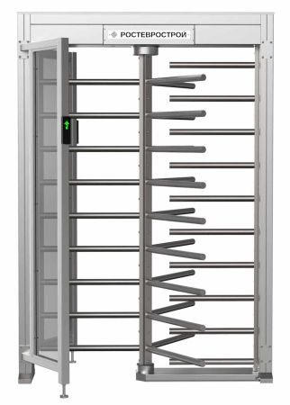 Турникет полноростовой 3-х лопастной со стеклом Ростов-Дон ПР1ЛС/3М2 НЕРЖ