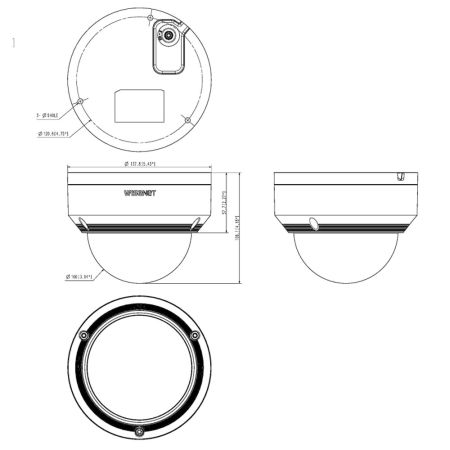 Антивандальная IP-видеокамера 2Мп Wisenet LNV-6070R (3.2-10 мм)