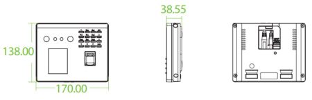 Биометрический терминал учета рабочего времени ZKTeco MB560-VL [ID] Wi-Fi с распознаванием лиц и отпечатков пальца
