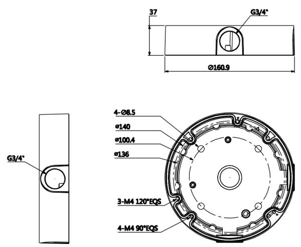 Монтажная коробка Dahua DH-PFA138