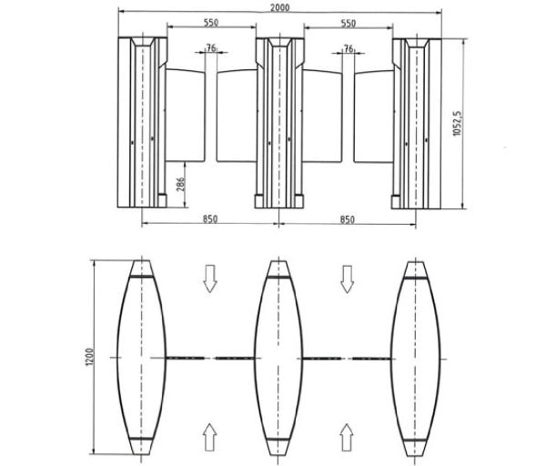 Боковой модуль распашного турникета Gotschlich Selection DF (высота 1052 мм) Боковой модуль распашного турникета Gotschlich Selection DF (высота 1052 мм)