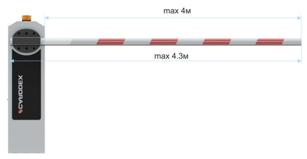 Автоматический шлагбаум Carddex RBM-R Стандарт плюс GSM