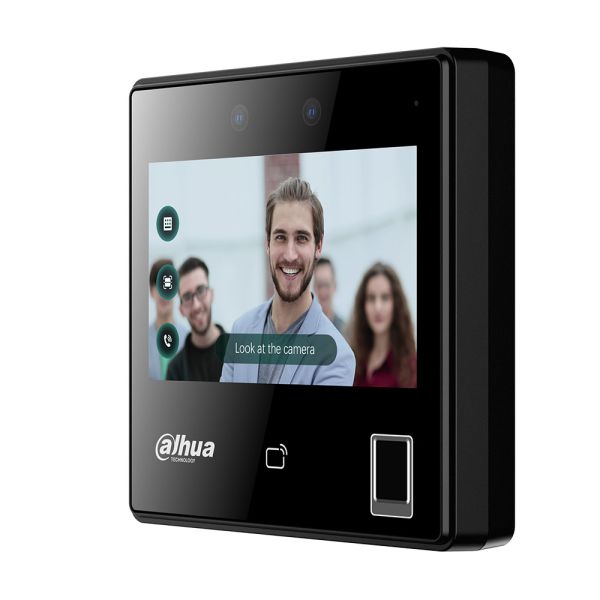 Биометрический терминал доступа AI Dahua DHI-ASI3214A-W с распознаванием лиц, отпечатков и Mifare карт