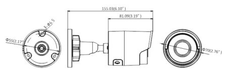 Уличная IP-видеокамера 4Мп Hikvision DS-2CD2043G0-I (2.8 мм), черная