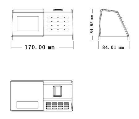 Биометрический терминал учёта рабочего времени ZKTeco D2, настольный Биометрический терминал учёта рабочего времени ZKTeco D2, настольный