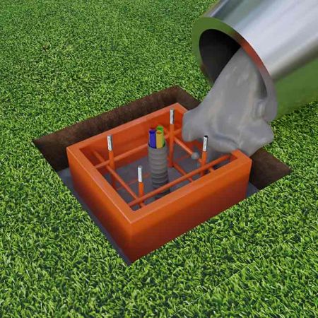 Опалубка для фундамента шлагбаума АртСистемы О-6000