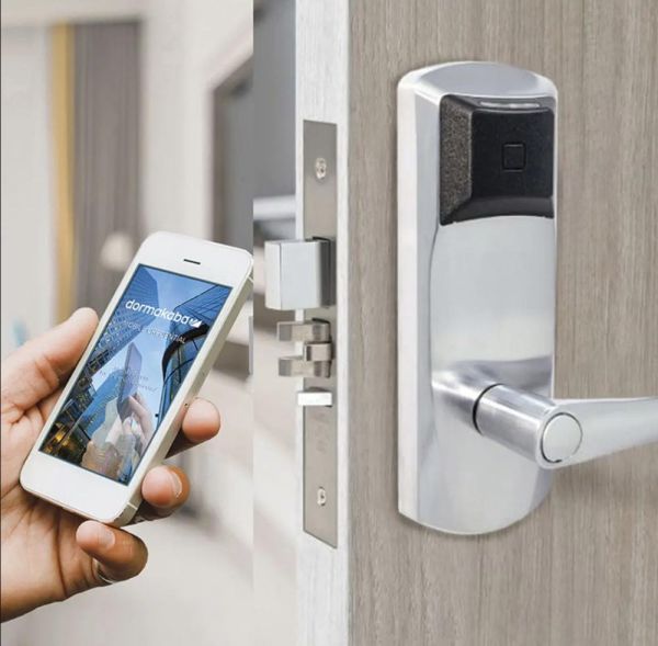 Электронный замок dormakaba Saflok RT Plus ESM, матовая латунь (79PS03012EF30-606)