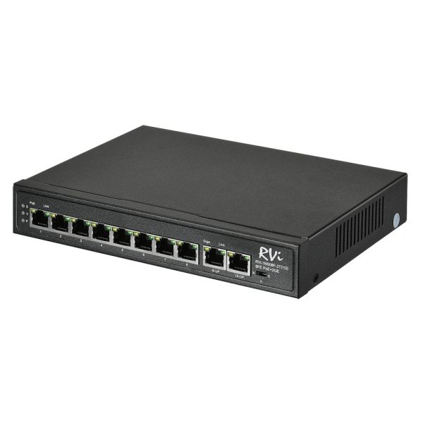 PoE-коммутатор RVi-1NS08F-2T (1G) неуправляемый сетевой