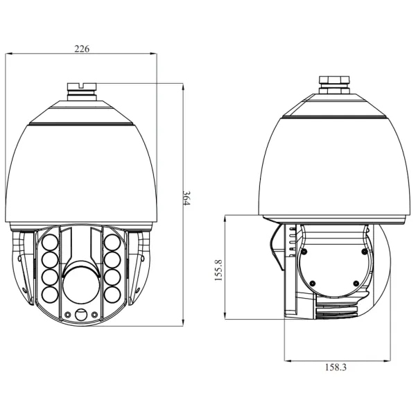 PTZ-видеокамера 2Мп RVi-2NCZ20836-Air (6.0-216)