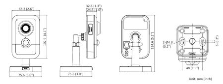 Компактная IP-видеокамера 6Мп HikVision DS-2CD2463G2-I (2.8 мм) с PIR-датчиком и микрофоном