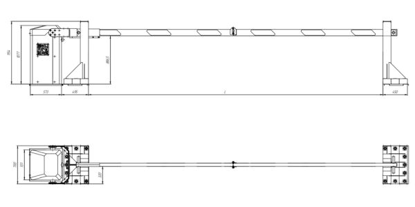 Противотаранный автоматический шлагбаум Фантом Заслон F3Z