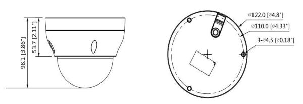 Купольная IP-видеокамера уличная 4Мп Dahua EZ-IPC-D2B40P-ZS