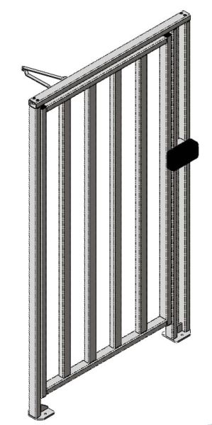 Калитка полноростовая окрашенная Oxgard К-10 (правая)