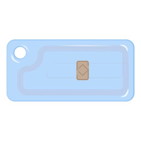 Бесконтактный RFID-брелок SMARTTAG Caramel Em-Marine, прозрачный