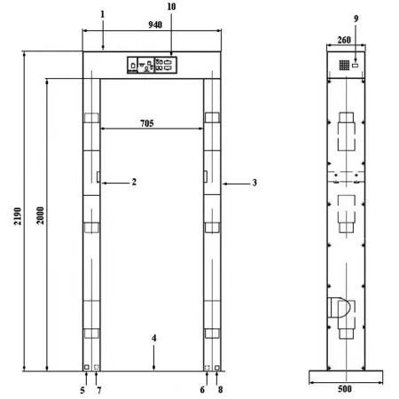 Монитор радиационный КРП-02РКБ пешеходный