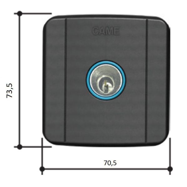 Ключ-выключатель Came SELC2FDG встраиваемый, с синей подсветкой (806SL-0020)