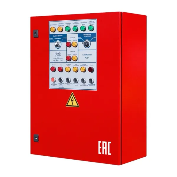 Шкаф управления Грантор АЭП40-016-54КП-21П1 для пожаротушения, 3х380, 2 насоса, плавный пуск TSA, 1 насос подпитки