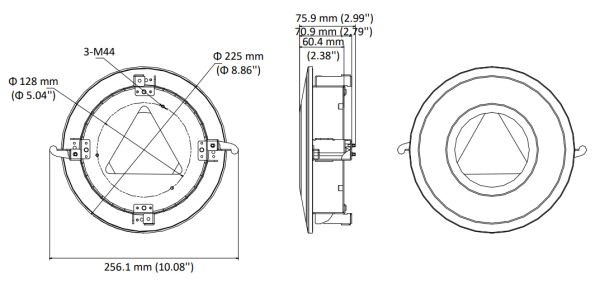 Врезной потолочный кронштейн HikVision DS-1227ZJ-DM44