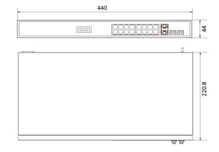 Интеллектуальный управляемый PoE-коммутатор HiWatch SWT-1318P Интеллектуальный управляемый PoE-коммутатор HiWatch SWT-1318P