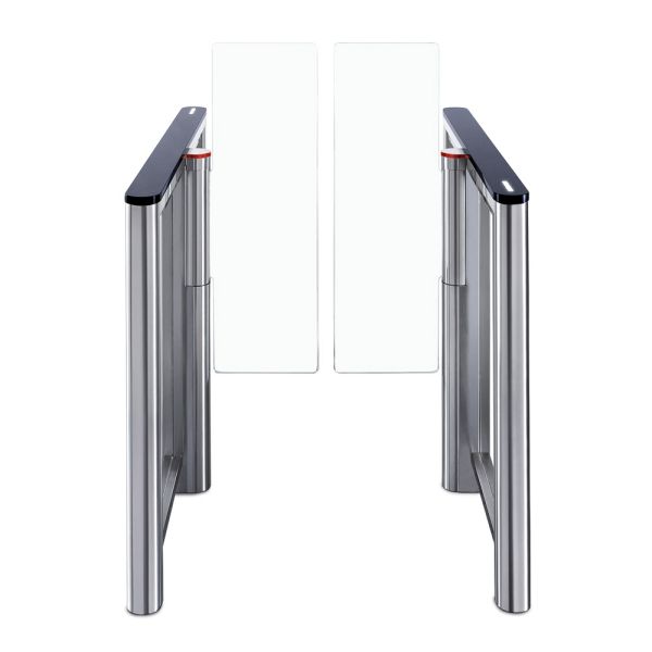 Турникет распашной PERCo ST-11M «Скоростной проход» с крышками из искусственного камня и створками 300 мм, высотой 1300 мм