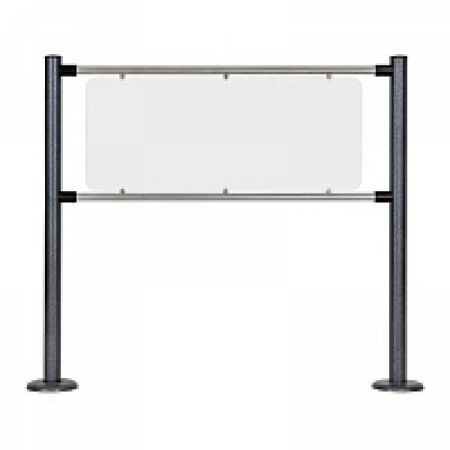 Ограждение стационарное с пластиковой вставкой ОС1-в