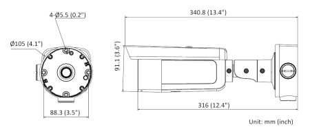 Антивандальная IP-камера Hikvision DS-2CD3B26G2T-IZHS(C) (8-32 мм) с технологией DarkFighter