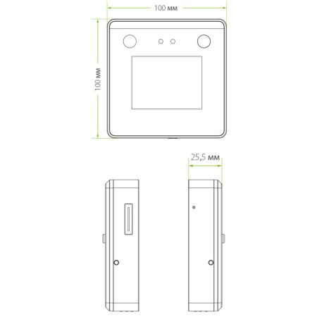 Биометрический терминал учета рабочего времени ZKTeco Horus TL2 с распознаванием лиц