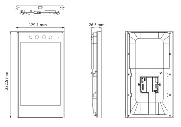 Биометрический терминал доступа HikVision DS-K1T681DBX по распознаванию лиц