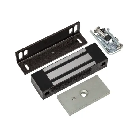 Электромагнитный замок AccordTec ML-300KB с уголком, коричневый