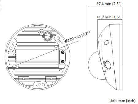 Миникупольная IP-видеокамера ColorVu 2Мп HikVision DS-2CD2527G2-LS(C) (2.8 мм) с AcuSense и LED-подсветкой