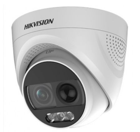 Уличная купольная HD-TVI видеокамера 2Мп HikVision ColorVu DS-2CE72DFT-PIRXOF (6 мм) с сиреной, строблампой и PIR-датчиком