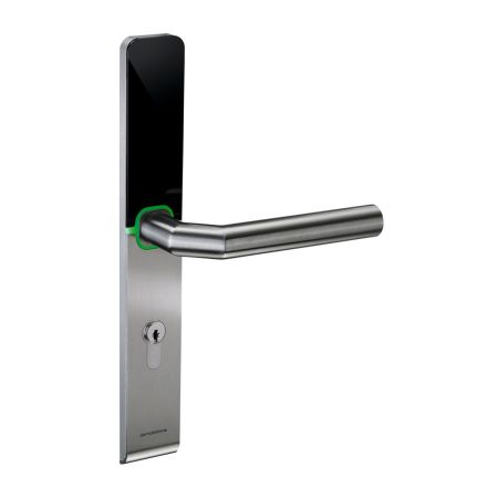 Электронный замок dormakaba c-lever air (черный, узкий, offline, 92 мм, левый, ручки OGRO8116V, шток 8 мм)