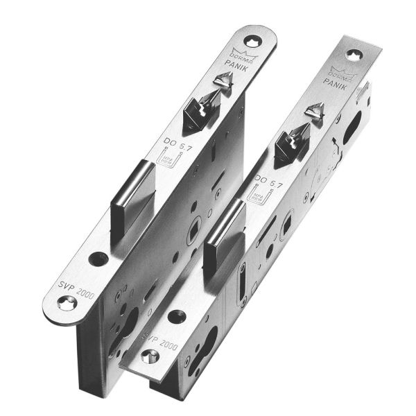 Электромеханический замок dormakaba SVP 2251 антипаника, для сплошных дверей с притвором, лицевая планка 235х20