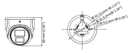 Купольная уличная 2Мп HD-TVI видеокамера HiWatch DS-T203N (2.8 мм)