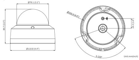 Уличная антивандальная IP-камера 2Мп HiWatch IPC-D022-G2/S (2.8 мм)