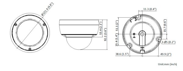 Антивандальная IP-видеокамера 2Мп HikVision DS-2CD2123G2-IU(D) (4 мм) с технологией AcuSense