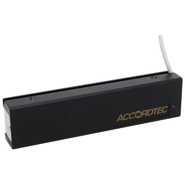 Электромагнитный замок AccordTec ML-200K-3 Premium Black с планкой