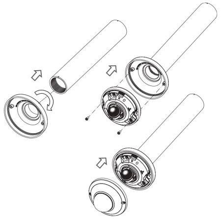 Адаптер для крепления камер на кронштейны Wisenet SBP-300HM7