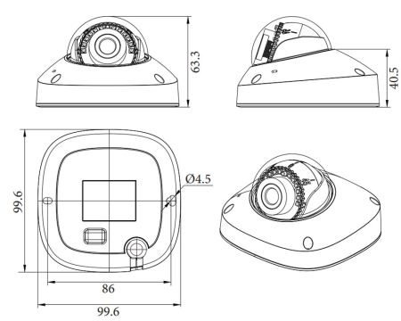 IP-видеокамера 2Мп RVi-1NCF2466 (2.8)